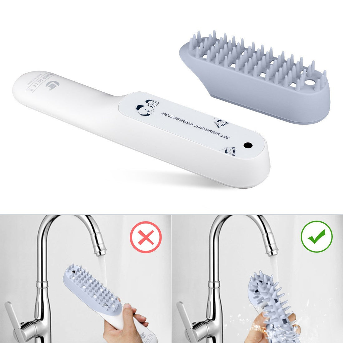 Pet Silicone Massage Brush Deodorant Sterilization Comb