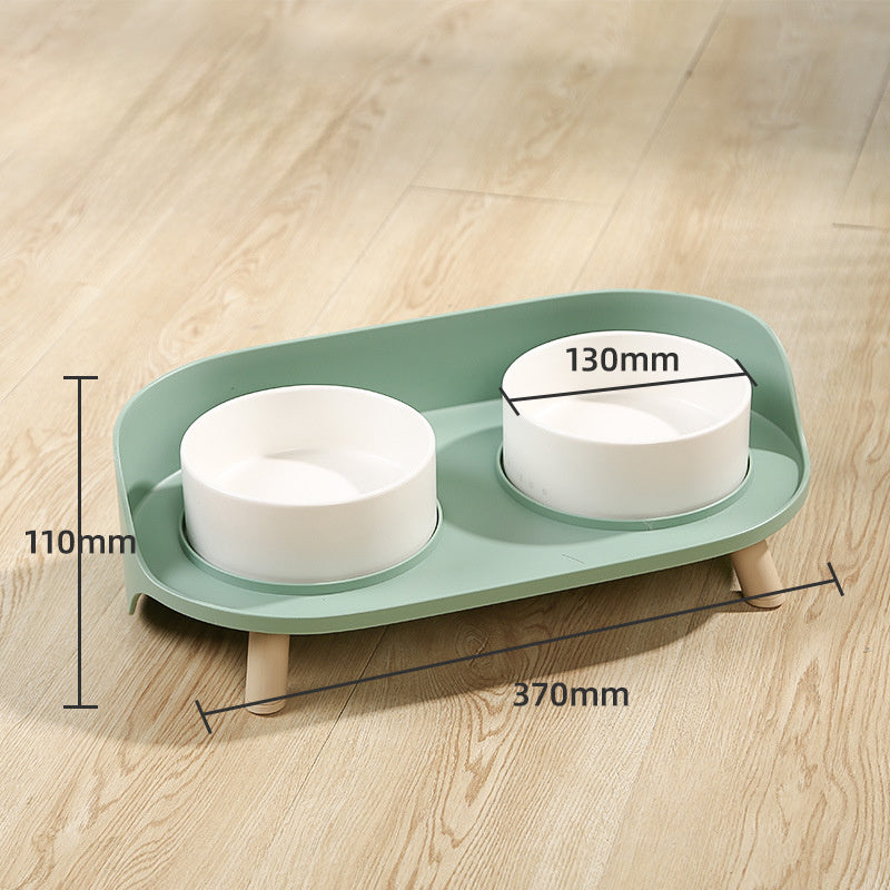Adjustable Spill-Proof Cat Feeder Pet Supplies