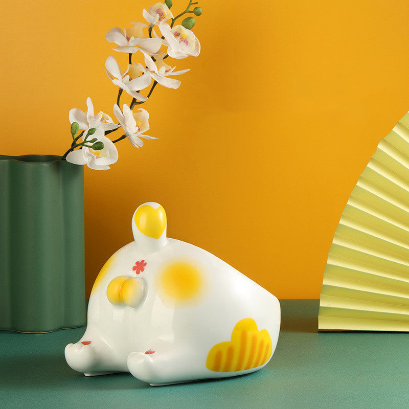 Ceramic Pet Bowl Cat Bowls Dog Feeding Holder