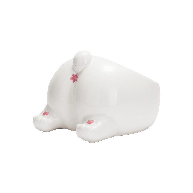 Ceramic Pet Bowl Cat Bowls Dog Feeding Holder