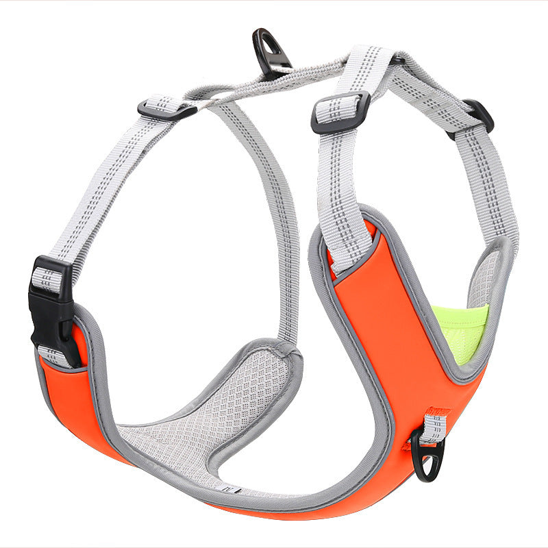 Adjustable Trekking Big Dog Chest Back Leash