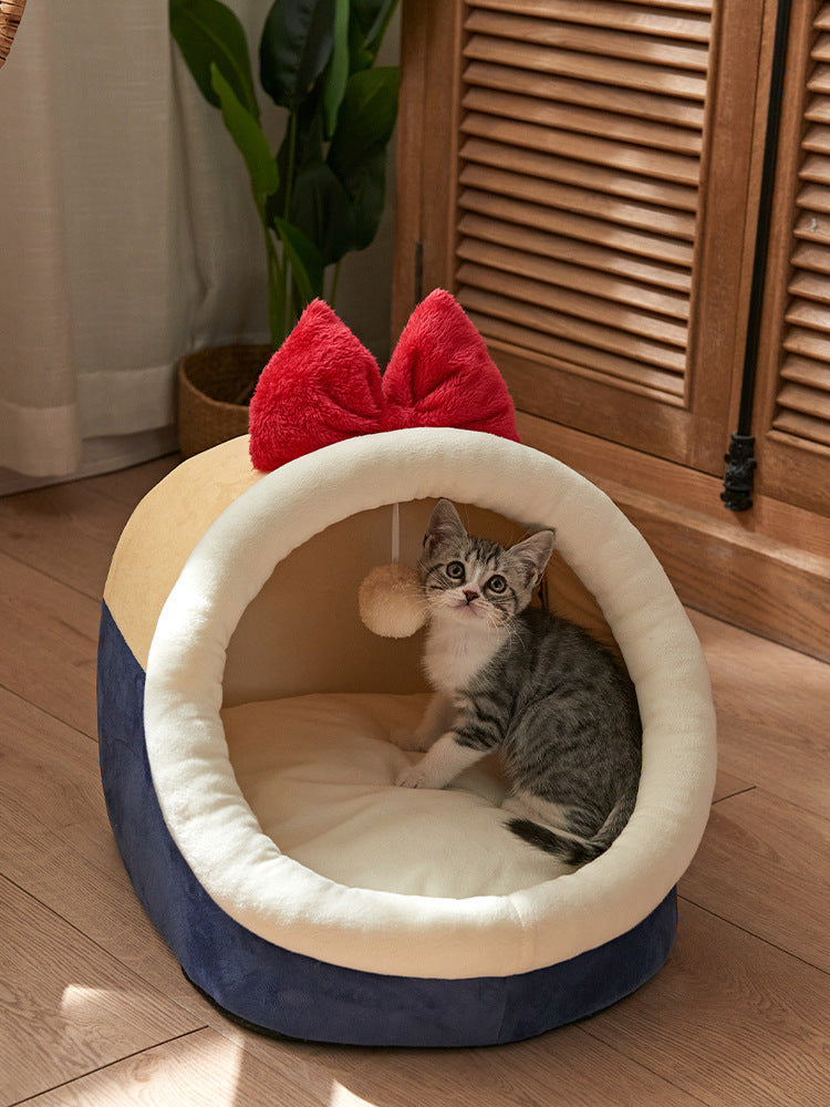 Cat Bed House Villa Removable And Washable