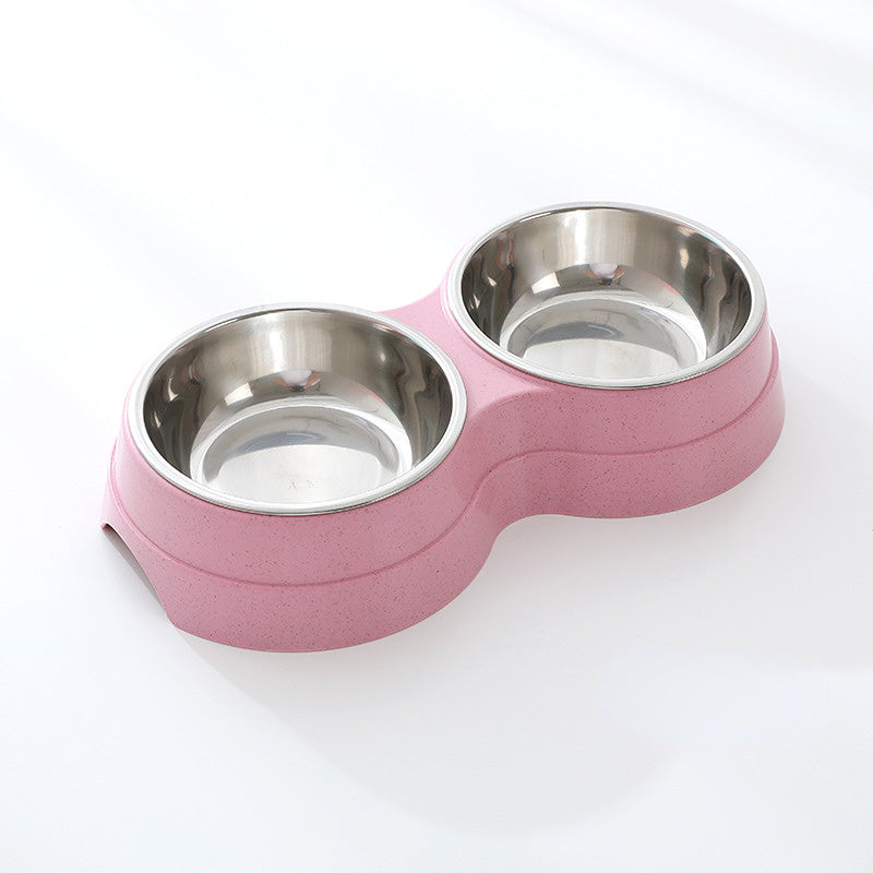 Stainless Steel Pet Drinking Dish Feeder Cat Puppy