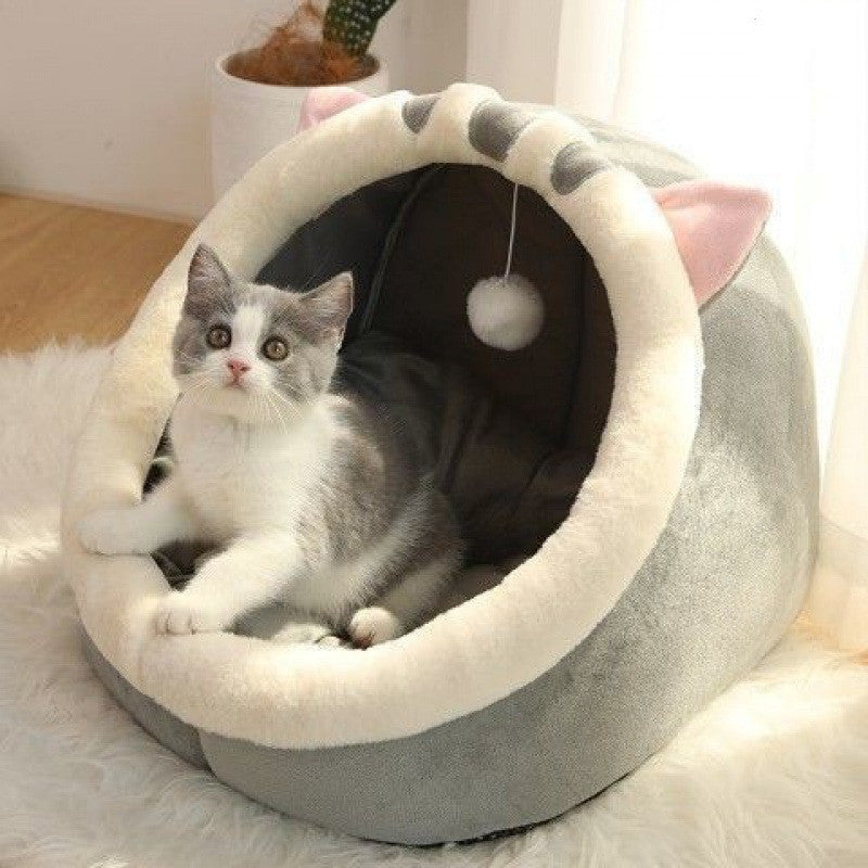 Semi-enclosed Removable And Washable Cat House