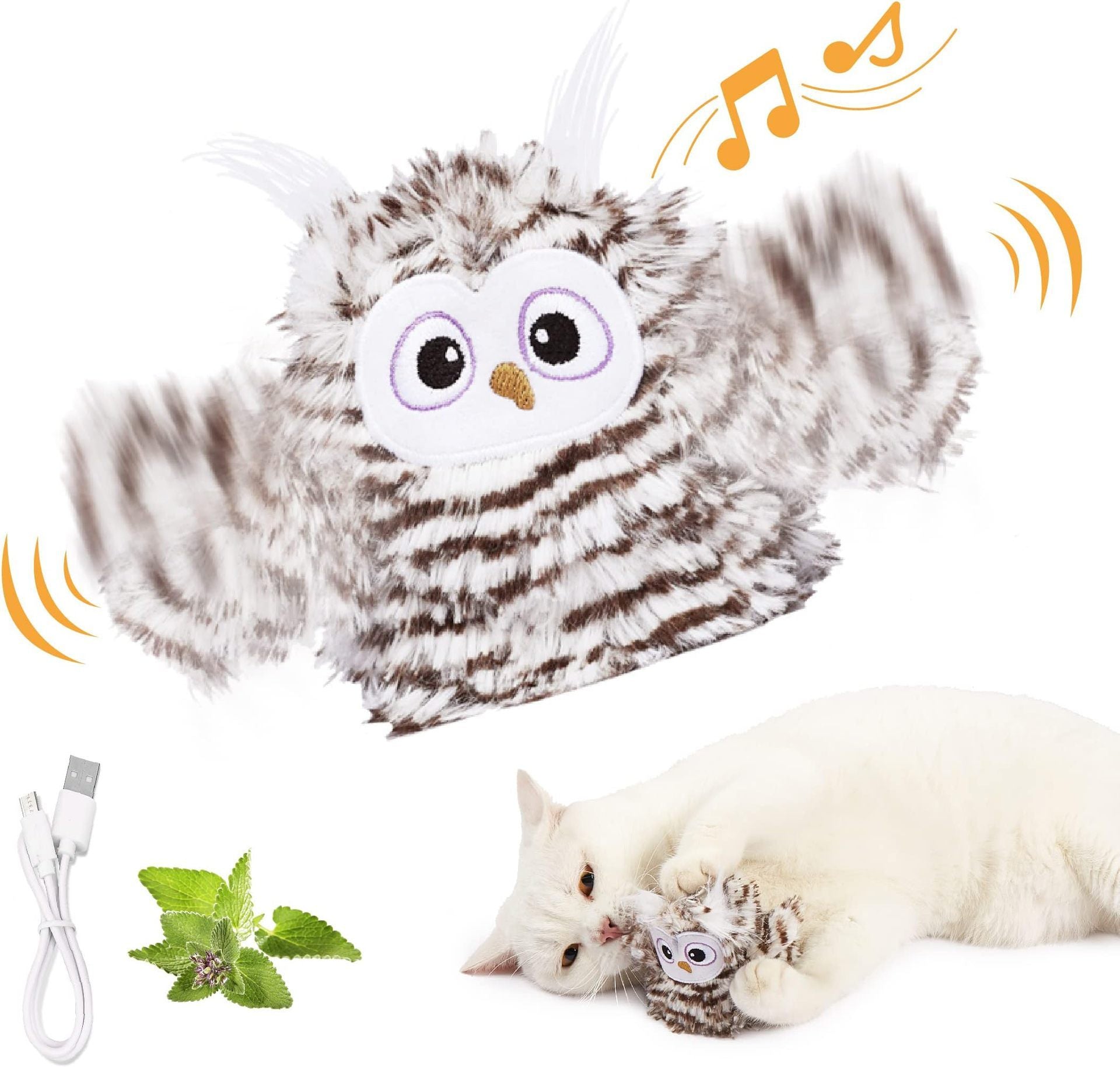 Automatic Flapping Bird Cat Toy USB Rechargeable