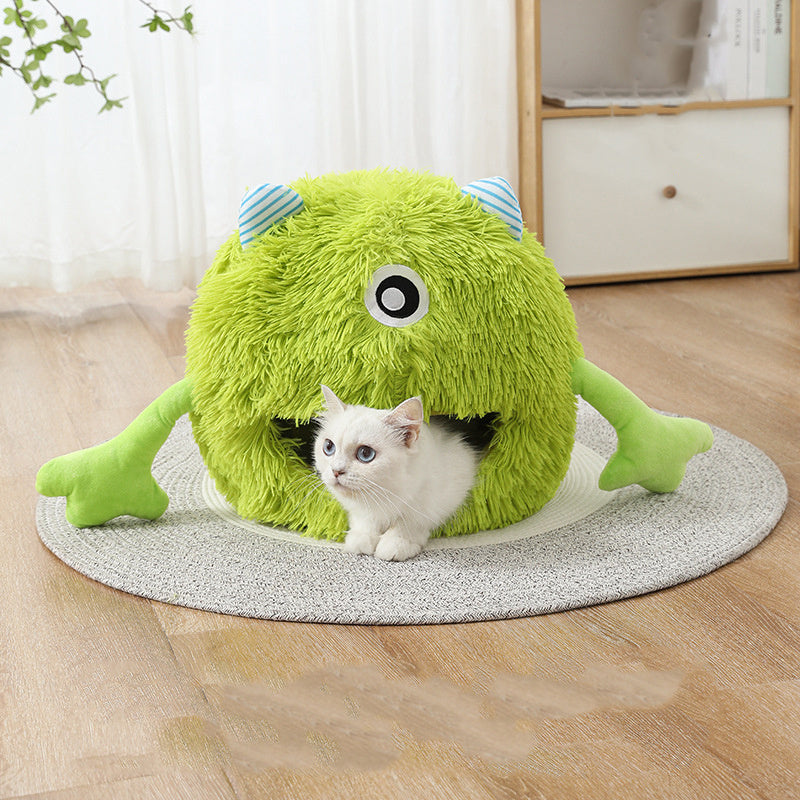 Cat Beds For Indoor Cats  Fluffy Round