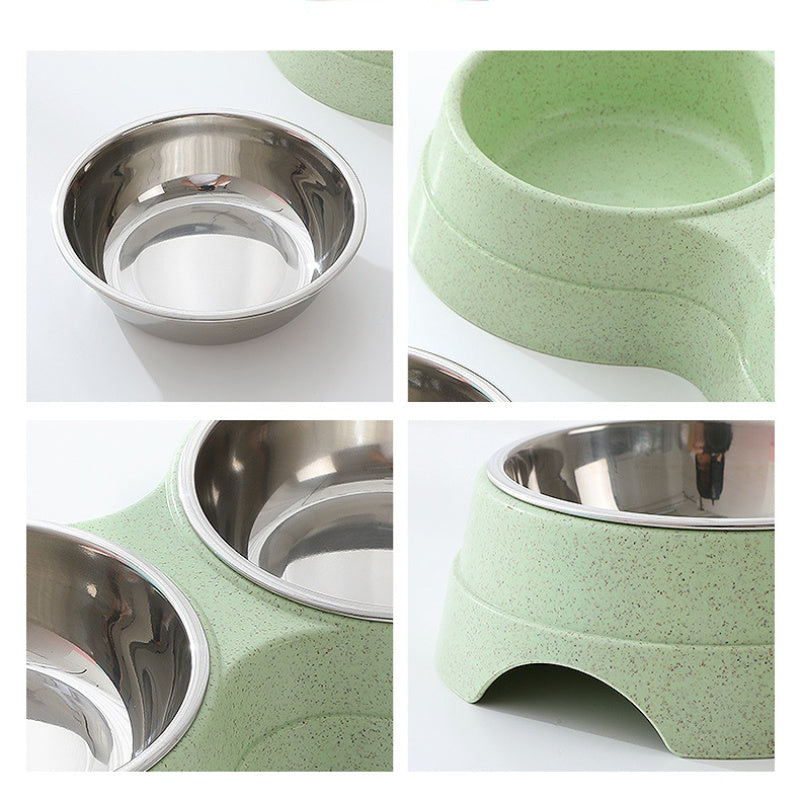 Stainless Steel Pet Drinking Dish Feeder Cat Puppy