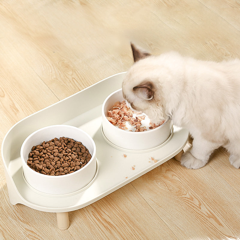 Adjustable Spill-Proof Cat Feeder Pet Supplies