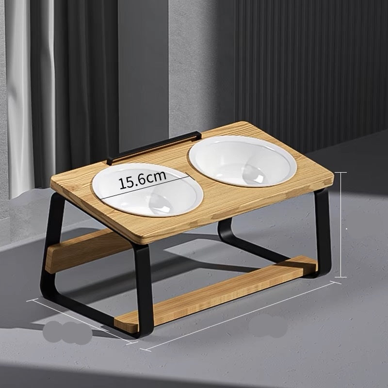 Ceramic Double Bowl Protect Cervical Spine
