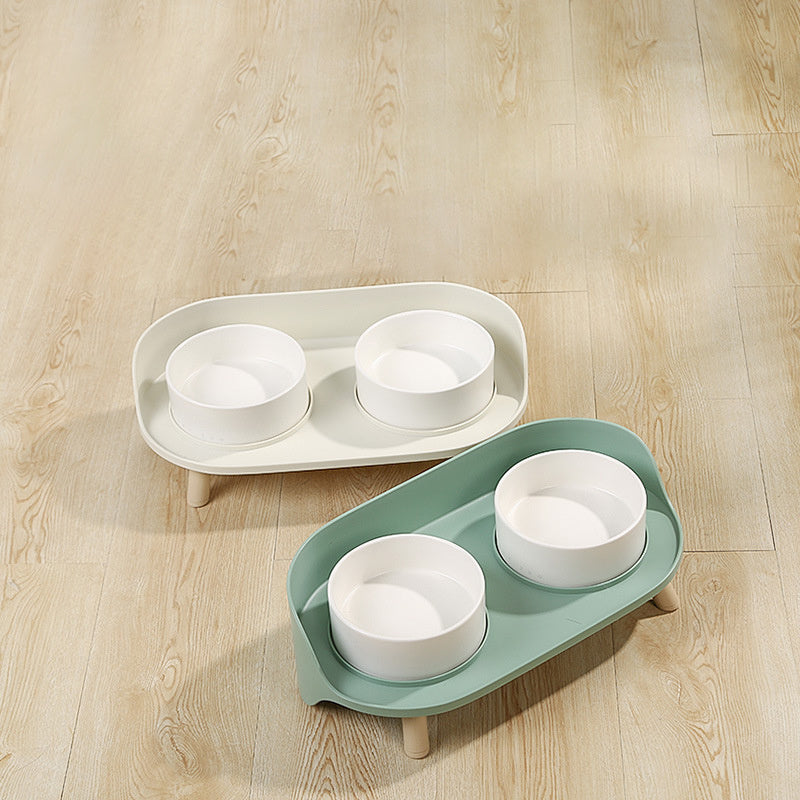 Adjustable Spill-Proof Cat Feeder Pet Supplies