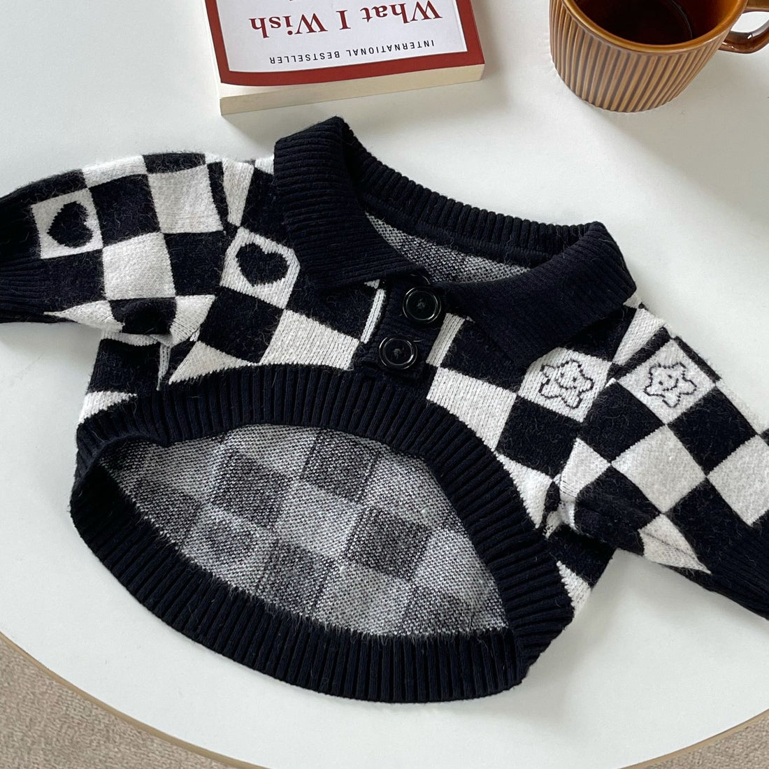 Dog Cat Fighting Schnauzer Kitten Winter Sweater