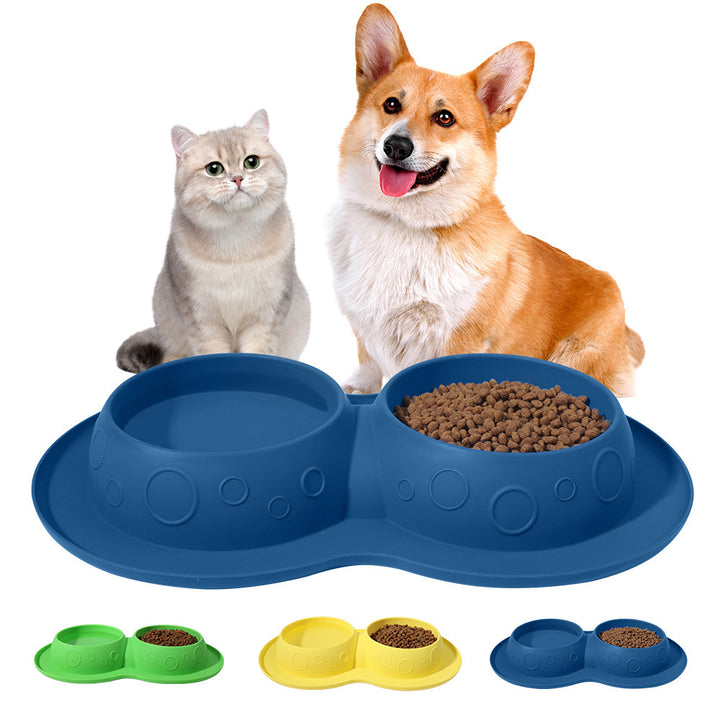 Non Slip 2 In 1 Mat Pad Pet Bowls & Feeders