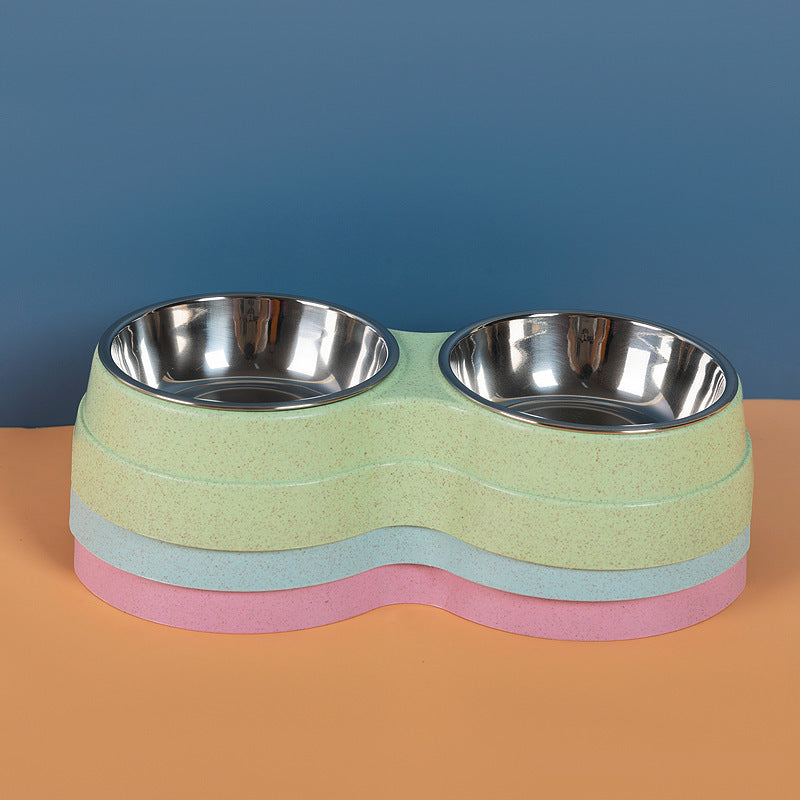 Stainless Steel Pet Drinking Dish Feeder Cat Puppy