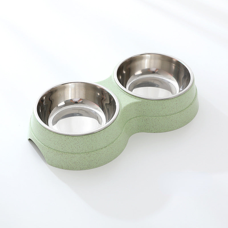 Stainless Steel Pet Drinking Dish Feeder Cat Puppy