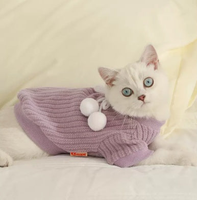 Autumn And Winter Sweaters For Anti Shedding Kittens