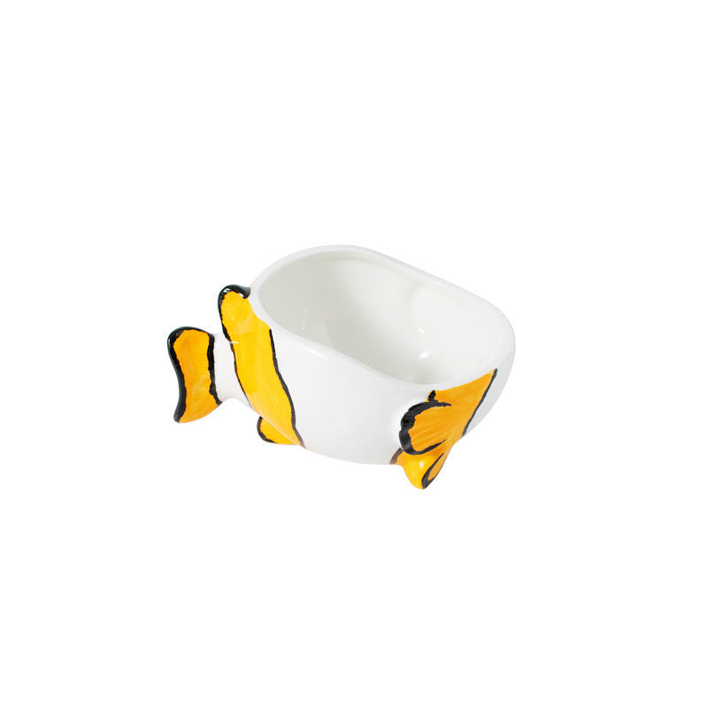 Ceramic Cat Bowl Protects The Cervical Spine