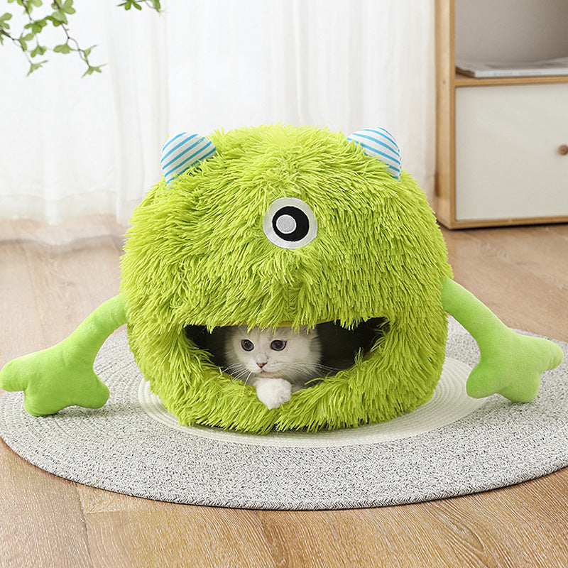 Cat Beds For Indoor Cats  Fluffy Round