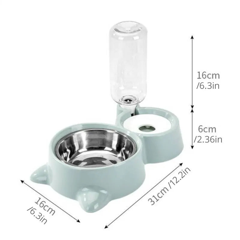 Automatic Food Water Feeder Container For Cats Dogs