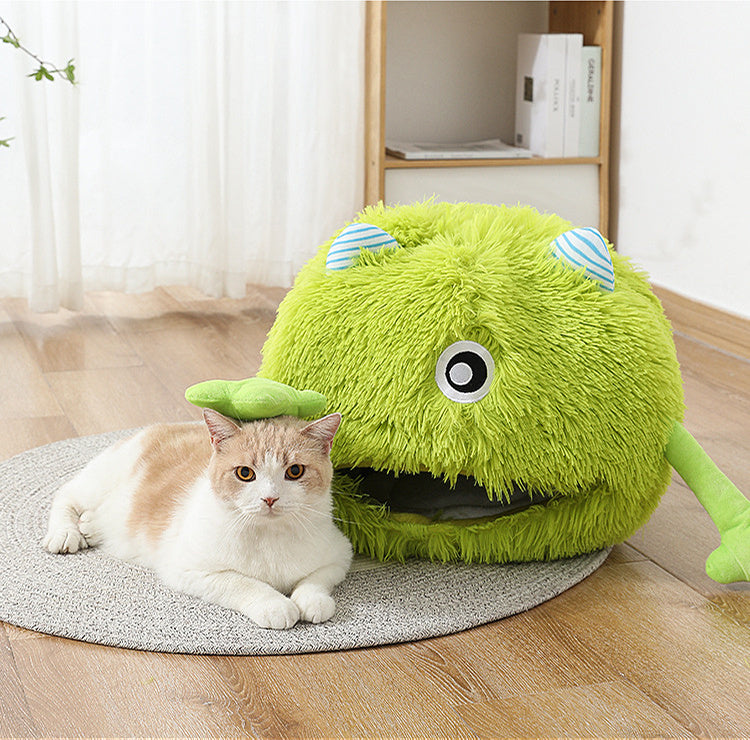 Cat Beds For Indoor Cats  Fluffy Round