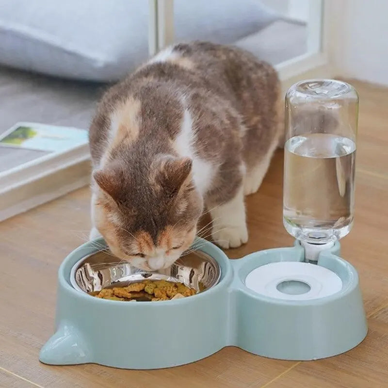 Automatic Food Water Feeder Container For Cats Dogs
