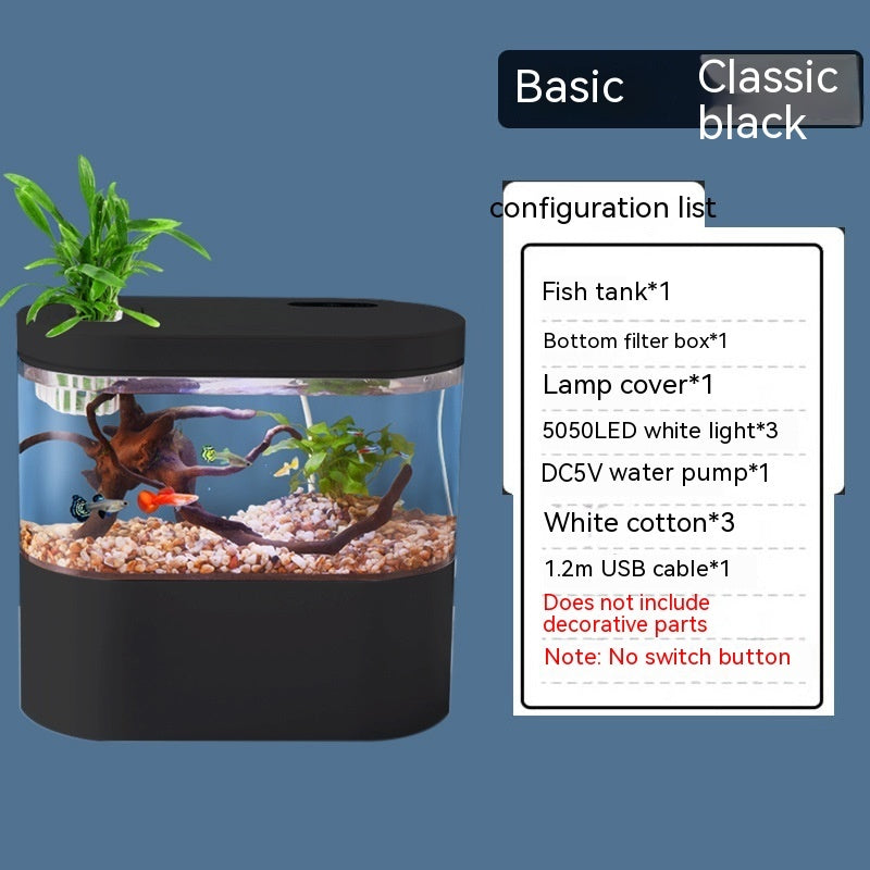 Ecological Landscape Desktop Self-circulation Fish Tank