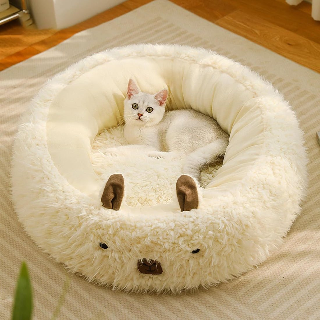 Cut Alpaca Pet Bed For Small Medium Large Dogs