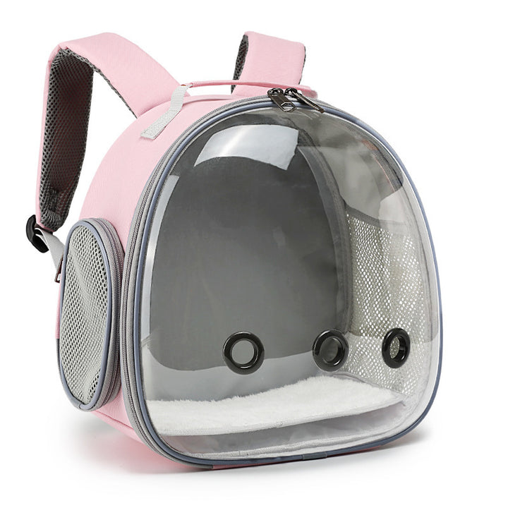 Pet Backpack Hamster Carrier Transparent Cage