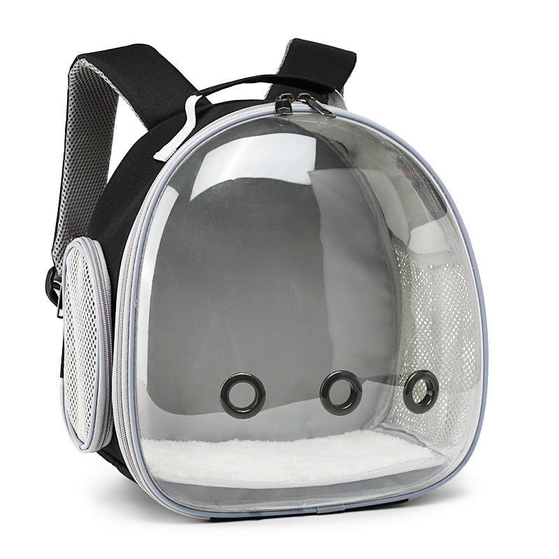Pet Backpack Hamster Carrier Transparent Cage