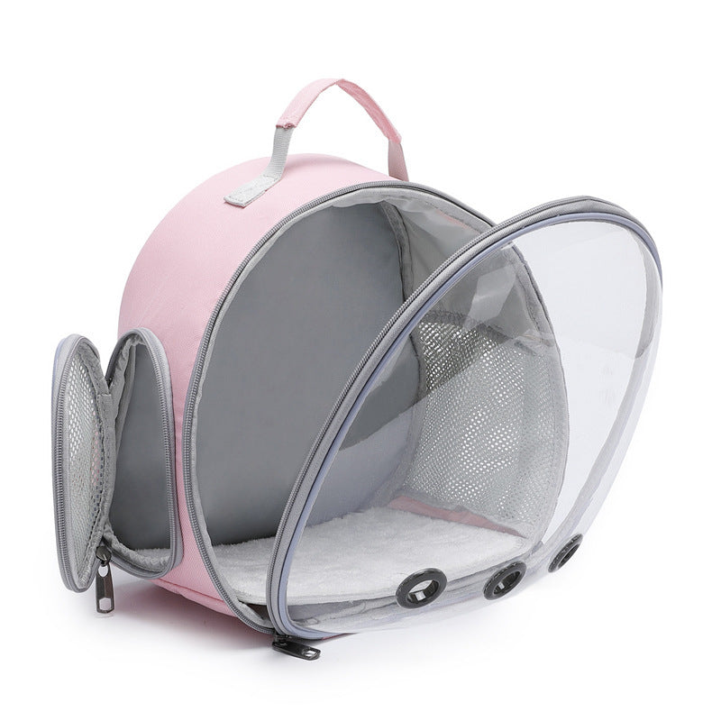 Pet Backpack Hamster Carrier Transparent Cage