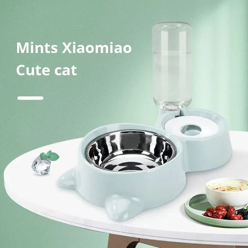 Automatic Food Water Feeder Container For Cats Dogs