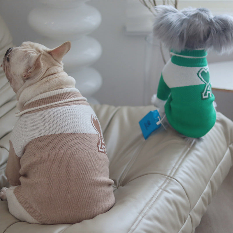 Dog Warm Autumn And Winter Baseball Jacket