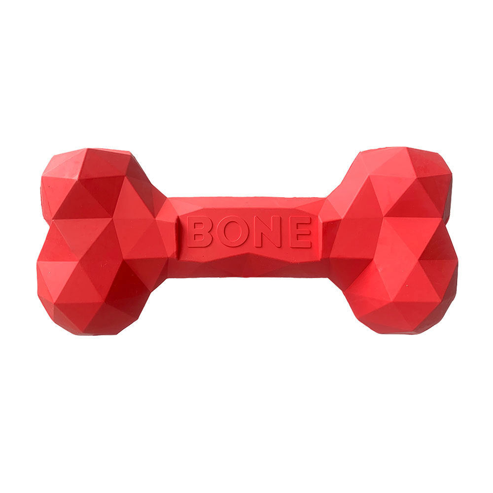 Dog Teeth Grinding Bite Resistant Rubber Bone Toy