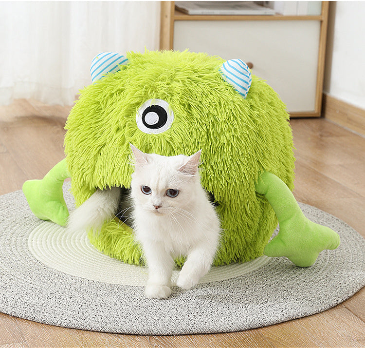 Cat Beds For Indoor Cats  Fluffy Round