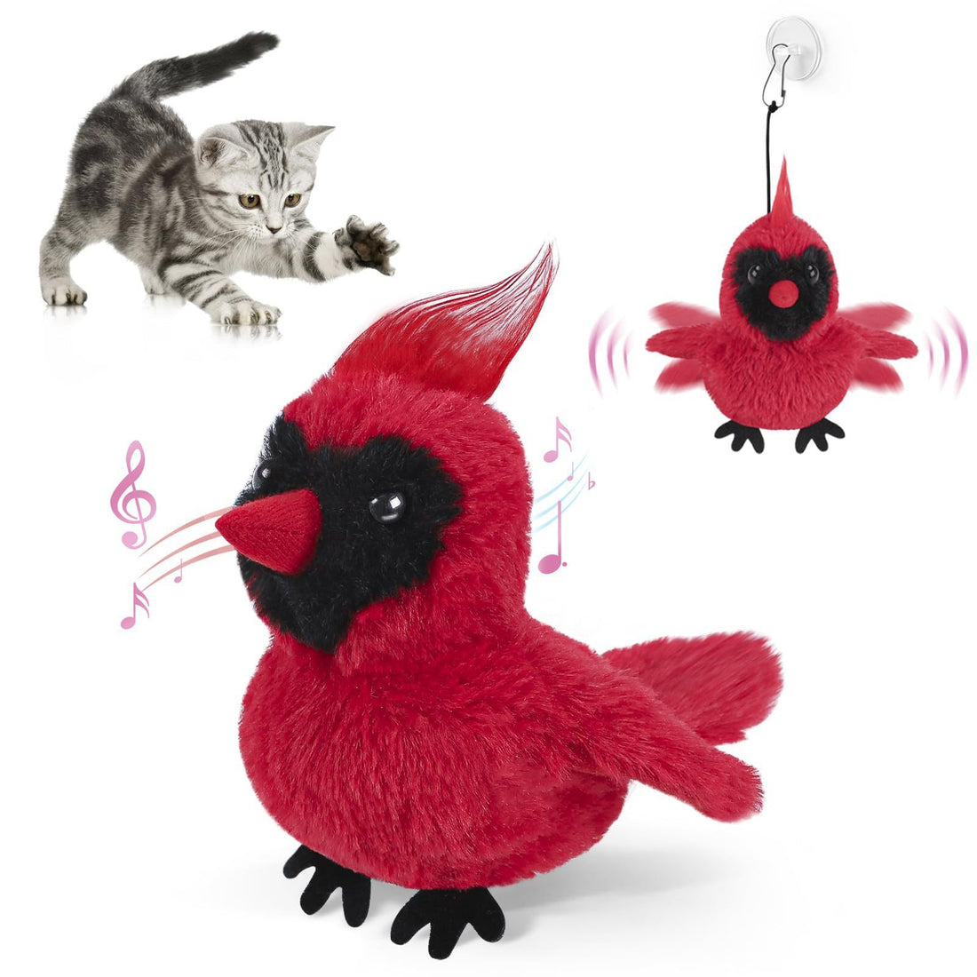 Automatic Flapping Bird Cat Toy USB Rechargeable