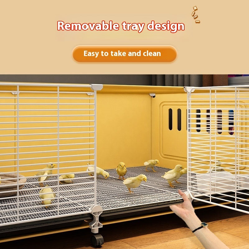 Chicken Cage Splash-proof Indoor Feeding Coop