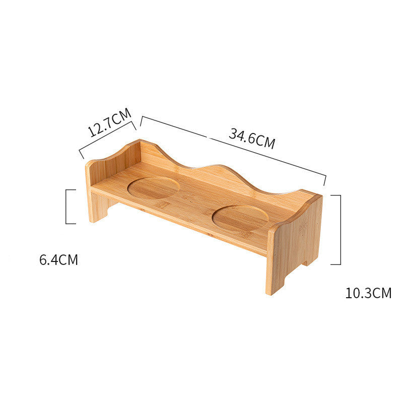 Ceramic Cat Bowl Shelf Protects The Cervical Spine