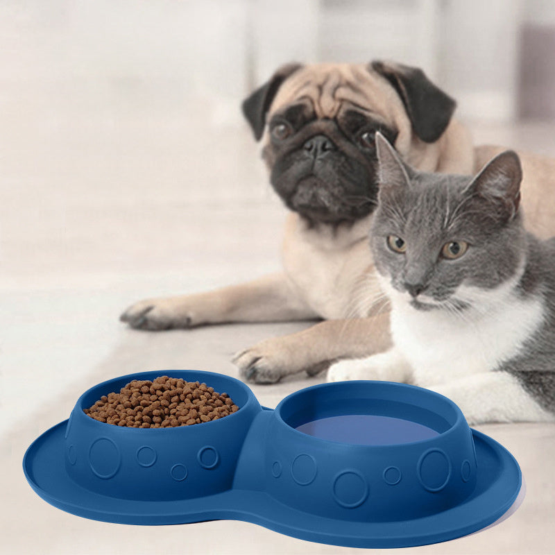 Non Slip 2 In 1 Mat Pad Pet Bowls & Feeders